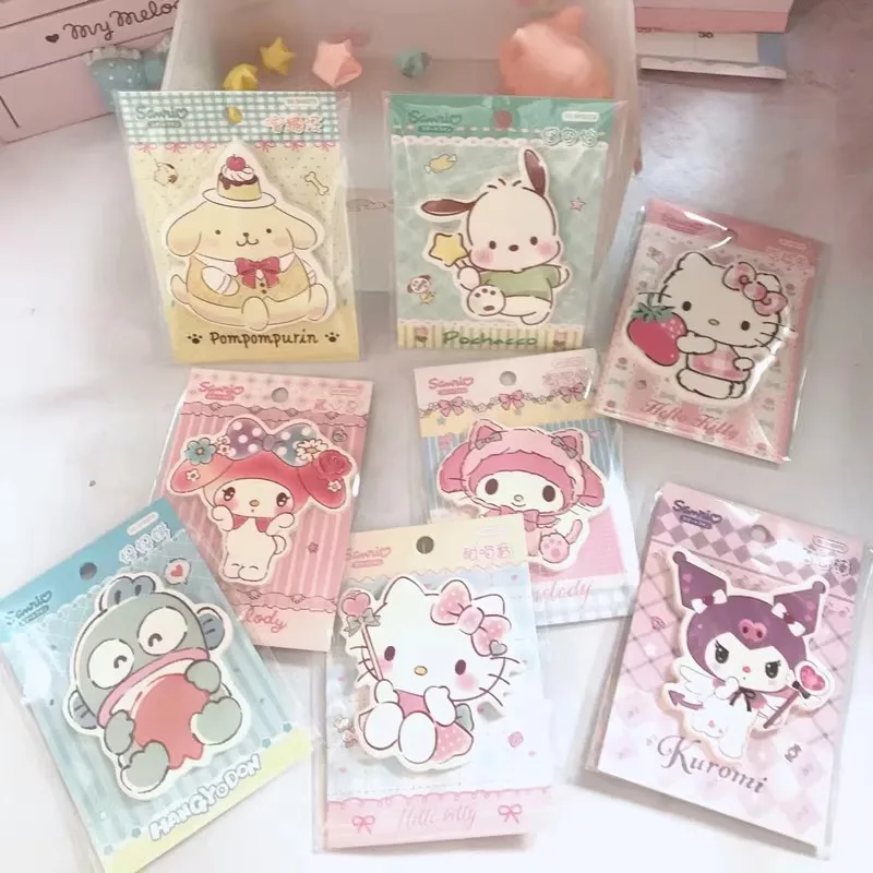 Милый блокнот-стикер Sanrio с мультяшным дизайном, разрывные листы, для девочек, японский стиль, удобные наклейки-стикеры
Милый блокнот-стикер Sanrio с мультяшным дизайном, разрывные листы, для девочек, японский стиль, удобные наклейки-стикеры