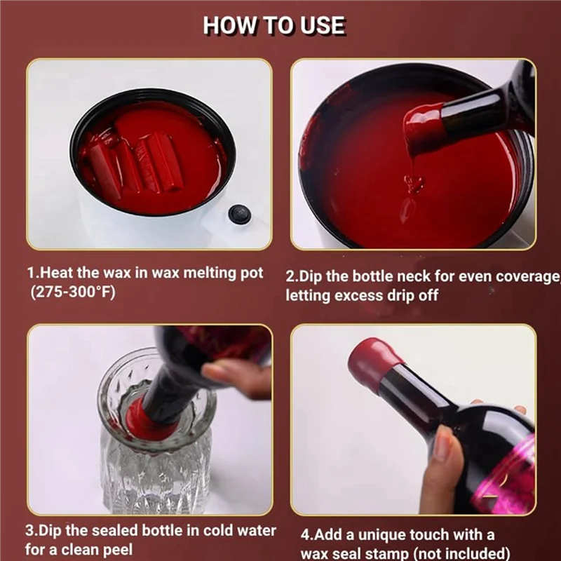 ABSS-Bottle Sealing Wax Blocks - Resilient And Versatile Bottling Wax For Wine, 16 Wax Nuggets 0.5Lb With PTFE-Tape,Red
ABSS-Bottle Sealing Wax Blocks - Resilient And Versatile Bottling Wax For Wine, 16 Wax Nuggets 0.5Lb With PTFE-Tape,Red