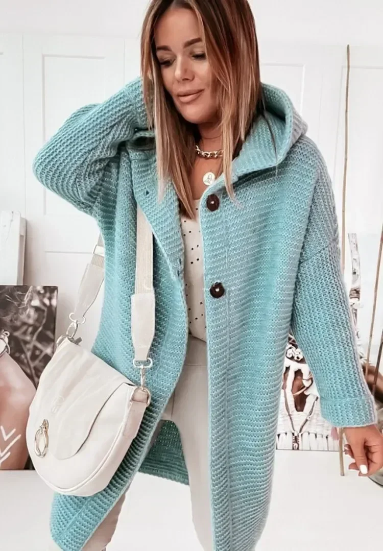 Spring Knitting Women's Sweater Black Button Long Sleeve Loose Keep Warm Coats Female Elegant Casual Fashion Lady Clothes
Spring Knitting Women's Sweater Black Button Long Sleeve Loose Keep Warm Coats Female Elegant Casual Fashion Lady Clothes