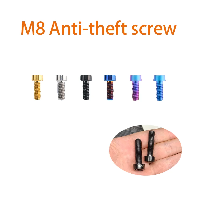 M8 Titanium Alloy Anti-theft Screws, 25/30/35/40/45mm, Bike Motorcycle Accessories, Racing Cycling Bolts Replacement Parts
M8 Titanium Alloy Anti-theft Screws, 25/30/35/40/45mm, Bike Motorcycle Accessories, Racing Cycling Bolts Replacement Parts