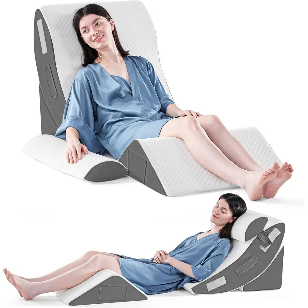 Orthopedic 4-Piece Wedge Pillow Set for Pain Relief and Acid Reflux Support
Orthopedic 4-Piece Wedge Pillow Set for Pain Relief and Acid Reflux Support