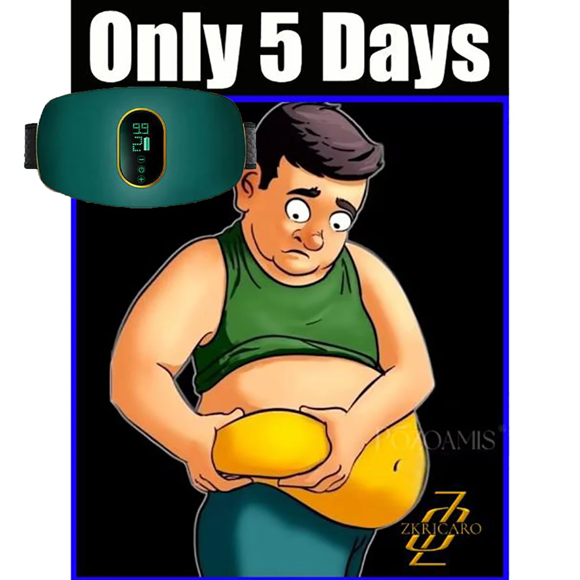 Portable Waist Slimming Machine, Effective Abdominal Fat Burner, Tighten Loose Belly Skin for Men Women Home Use
Portable Waist Slimming Machine, Effective Abdominal Fat Burner, Tighten Loose Belly Skin for Men Women Home Use