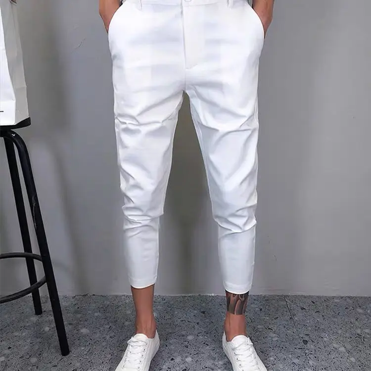 2024 New Men's Casual Straight Pants Feet Slim Fit Fashion Classic Simplicity Trousers Ankle Length Male Blazer Pants A103
2024 New Men's Casual Straight Pants Feet Slim Fit Fashion Classic Simplicity Trousers Ankle Length Male Blazer Pants A103