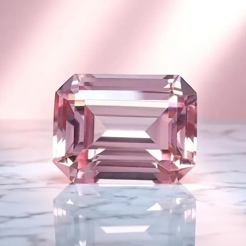 Lab Grown Papalacha Custom Made Sunrise Pink Color 12x16mm Emerald Cut VVS1 Gemstone Jewelry Making Materials AGL Certificate
Lab Grown Papalacha Custom Made Sunrise Pink Color 12x16mm Emerald Cut VVS1 Gemstone Jewelry Making Materials AGL Certificate