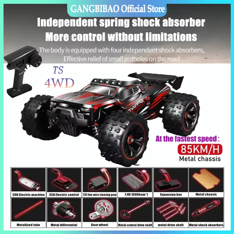 TS9522-5 Brush 2S 50KM/H all-terrain climbing off-road race speed 1:14 remote control car RC Toy
TS9522-5 Brush 2S 50KM/H all-terrain climbing off-road race speed 1:14 remote control car RC Toy