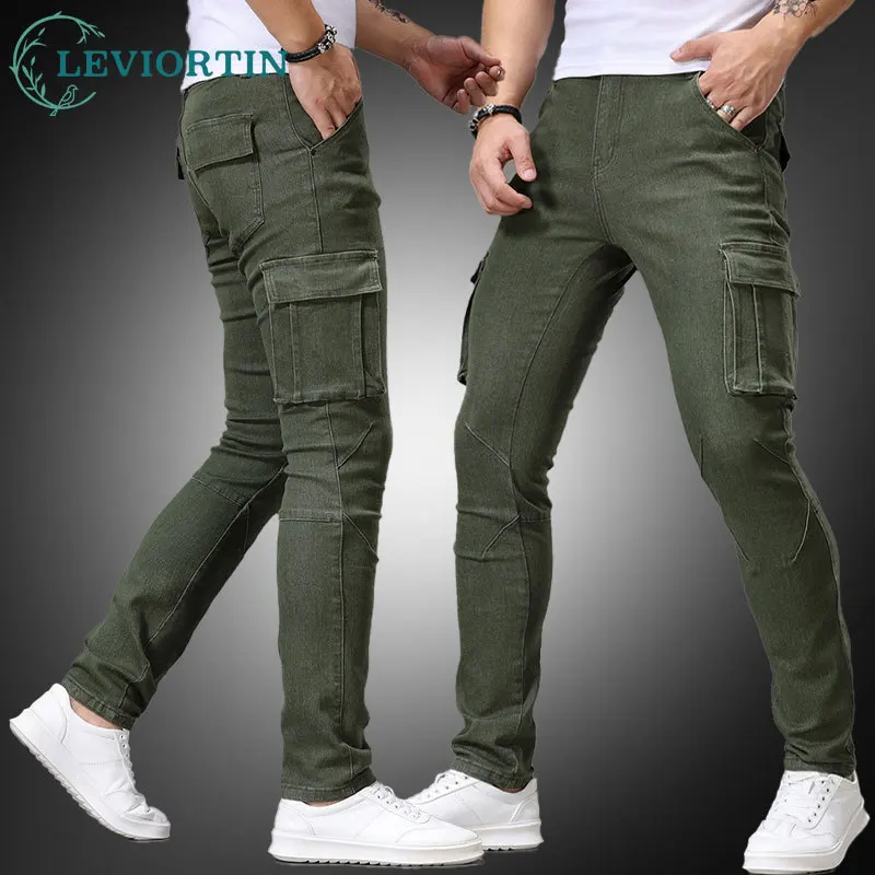Men's Work Cargo Jeans Solid Color Straight Fit Multi-Pocket Stretch Slim Tapered Denim Durable Breathable Denim Trousers
Men's Work Cargo Jeans Solid Color Straight Fit Multi-Pocket Stretch Slim Tapered Denim Durable Breathable Denim Trousers