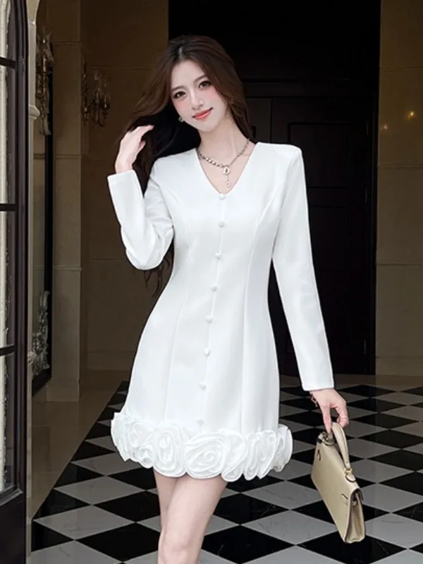 Elegant A-Line Dress Luxury Ladylike Style Long Sleeve High Waist Autumn Winter New Arrival Women's Fashion City Commute Dress
Elegant A-Line Dress Luxury Ladylike Style Long Sleeve High Waist Autumn Winter New Arrival Women's Fashion City Commute Dress