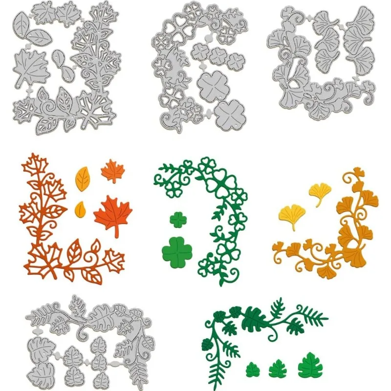 4pcs Leaf Corners Cutting Dies for Card Making Clover Ginkgo Maple Leaf Lace Die Cuts Metal Cut Dies Template for Scrapbooking
4pcs Leaf Corners Cutting Dies for Card Making Clover Ginkgo Maple Leaf Lace Die Cuts Metal Cut Dies Template for Scrapbooking