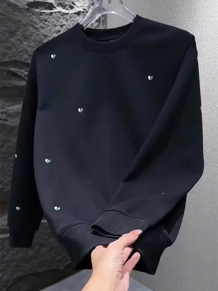 Fall New Style Men's Casual Long Sleeve round Neck Sweatshirt Fashionable Simple Small Heart Pattern Comfortable Cotton Blend
Fall New Style Men's Casual Long Sleeve round Neck Sweatshirt Fashionable Simple Small Heart Pattern Comfortable Cotton Blend