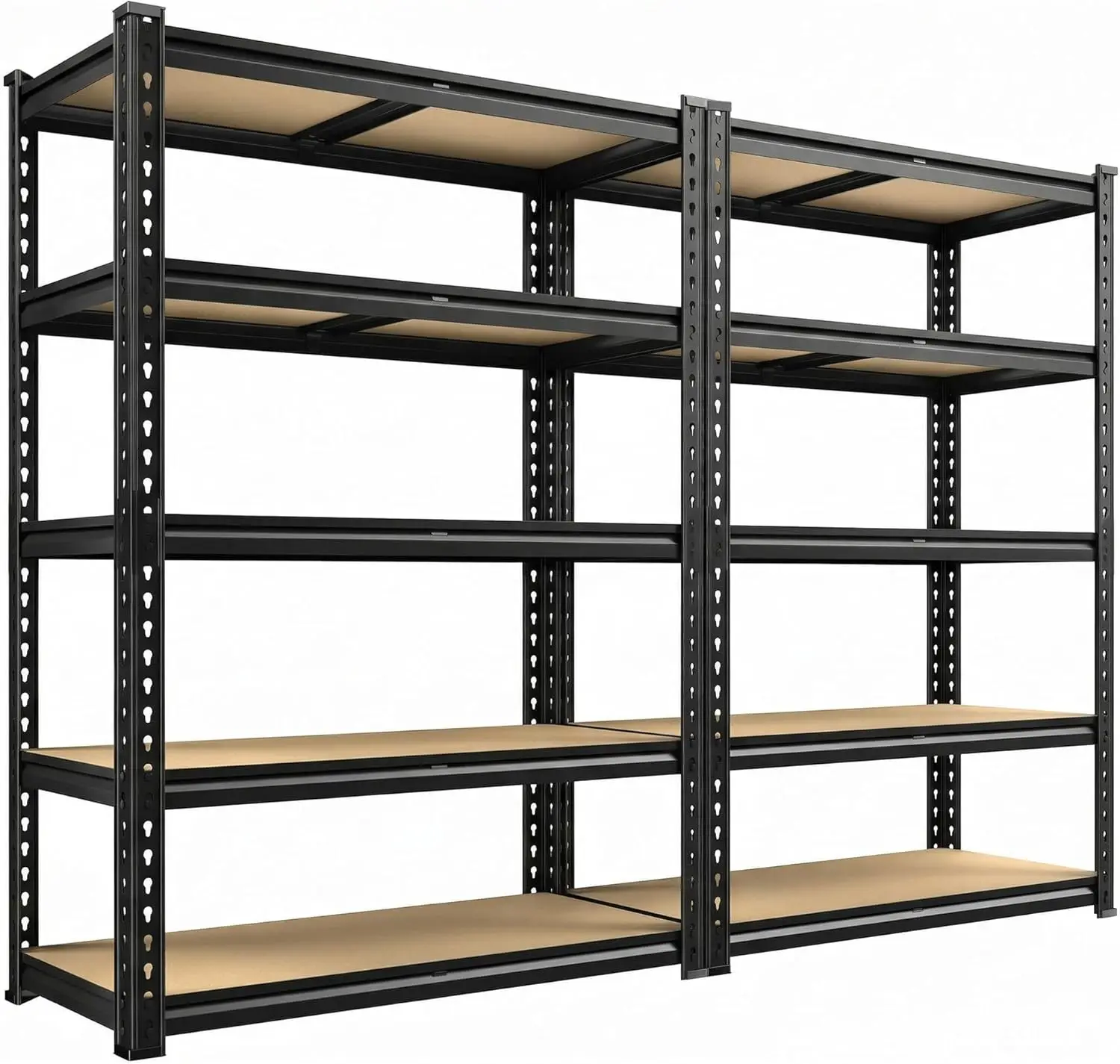 REIBII 2400LBS Garage Shelving Heavy Duty 5 Tier Storage Shelves Adjustable Garage Shelves, Utility Rack Shelf, Shelving Units for Storage Warehouse Pantry Closet, 35.5" W x 11.9" D x 72" H, 2 Pack
REIBII 2400LBS Garage Shelving Heavy Duty 5 Tier Storage Shelves Adjustable Garage Shelves, Utility Rack Shelf, Shelving Units for Storage Warehouse Pantry Closet, 35.5" W x 11.9" D x 72" H, 2 Pack
