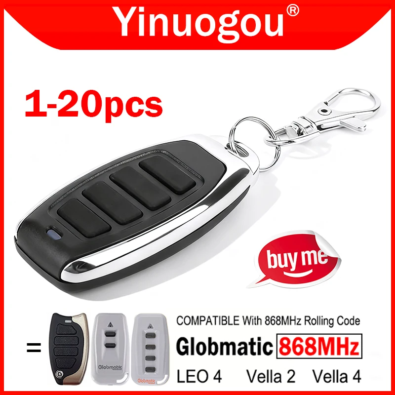 Globmatic 868МГц Пульт дистанционного управления Globmatic Vella 2 4 LEO Vella2 Vella4 LEO4 Электрическое управление воротами Пульт дистанционного управления гаражными воротами
Globmatic 868МГц Пульт дистанционного управления Globmatic Vella 2 4 LEO Vella2 Vella4 LEO4 Электрическое управление воротами Пульт дистанционного управления гаражными воротами