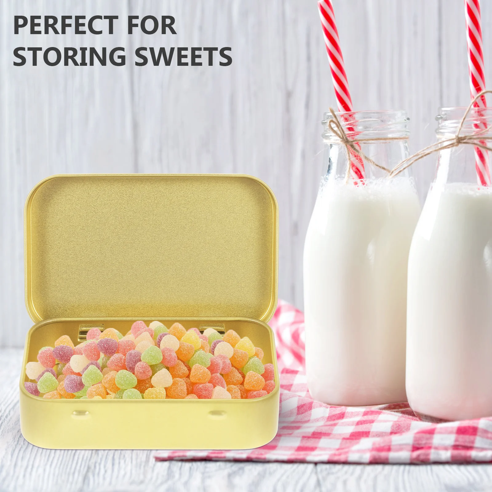 6pcs Flip Top Storage Box Light Rectangular Tinplate Candy Case Wedding Gift Tins Sweets Snacks Holder Durable Tin Box Gift
6pcs Flip Top Storage Box Light Rectangular Tinplate Candy Case Wedding Gift Tins Sweets Snacks Holder Durable Tin Box Gift