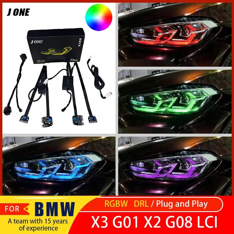 Suitable for BMW X3 X3M G01, G08 X4 X4M G02, F97, F98 LCI RGB blue, red, yellow daytime running lights DRL LED module
Suitable for BMW X3 X3M G01, G08 X4 X4M G02, F97, F98 LCI RGB blue, red, yellow daytime running lights DRL LED module