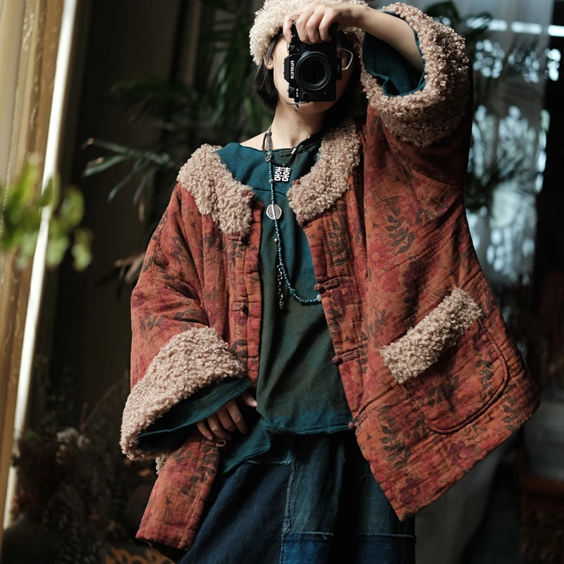 Женские повседневные парки из 100% хлопка, Новое поступление, зима 2025 года, винтажный стиль, свободные женские толстые теплые пальто большого размера с цветочным принтом M2034
Женские повседневные парки из 100% хлопка, Новое поступление, зима 2025 года, винтажный стиль, свободные женские толстые теплые пальто большого размера с цветочным принтом M2034