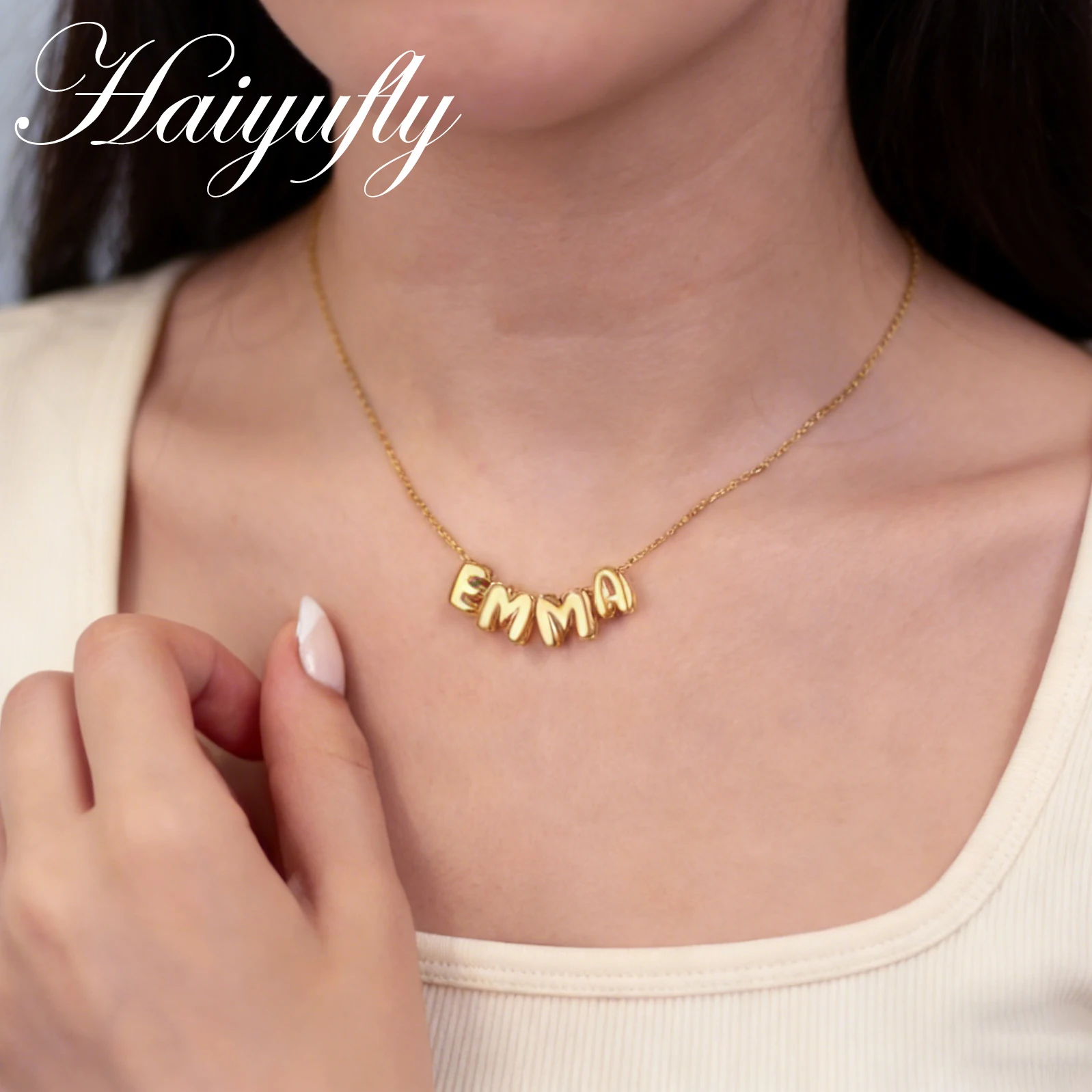 Ожерелье-чокер Haiyufly с именной 3D-буквой из нержавеющей стали, персонализированный подарок на день рождения для женщин
Ожерелье-чокер Haiyufly с именной 3D-буквой из нержавеющей стали, персонализированный подарок на день рождения для женщин