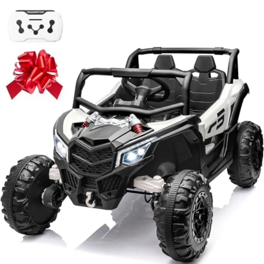 24V Ride On Car for,Battery Powered Electric Off-Road UTV Toys w/Remote Control, Gift Bow, 4x150W, 4WD/2WD, 3 Speeds, Shock Abs
24V Ride On Car for,Battery Powered Electric Off-Road UTV Toys w/Remote Control, Gift Bow, 4x150W, 4WD/2WD, 3 Speeds, Shock Abs