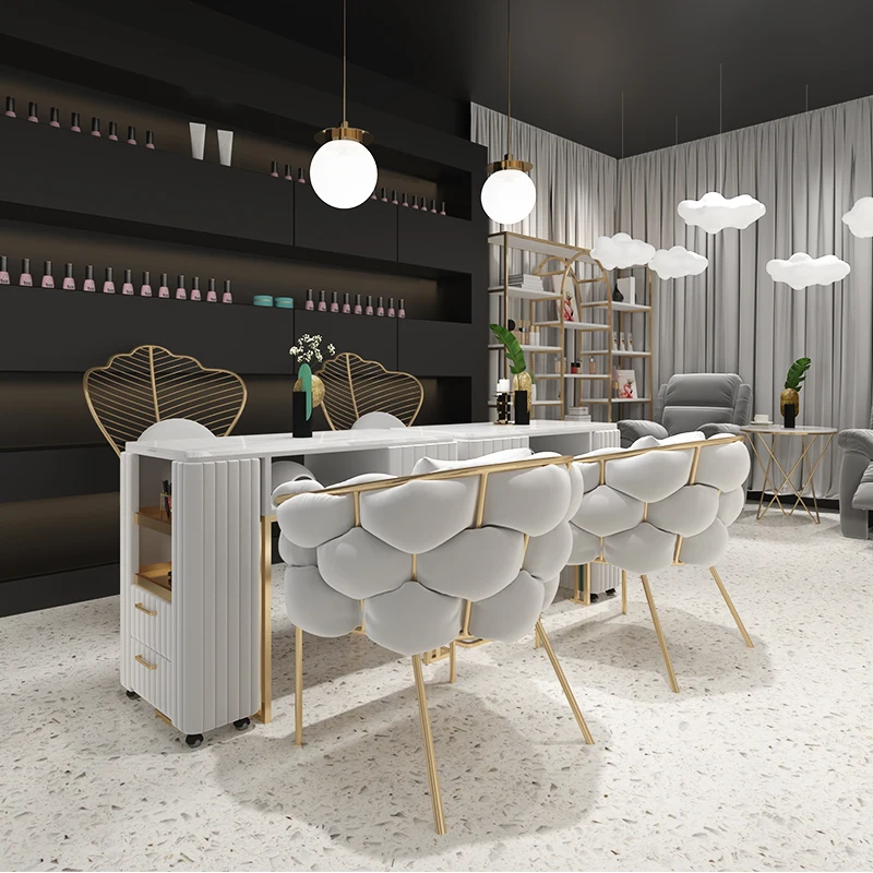 Nordic Multifunction Nail Tables Modern Luxury Ironwork Design Manicure Tables Minimalist Italian Salon Furniture Tavolo FYNT
Nordic Multifunction Nail Tables Modern Luxury Ironwork Design Manicure Tables Minimalist Italian Salon Furniture Tavolo FYNT