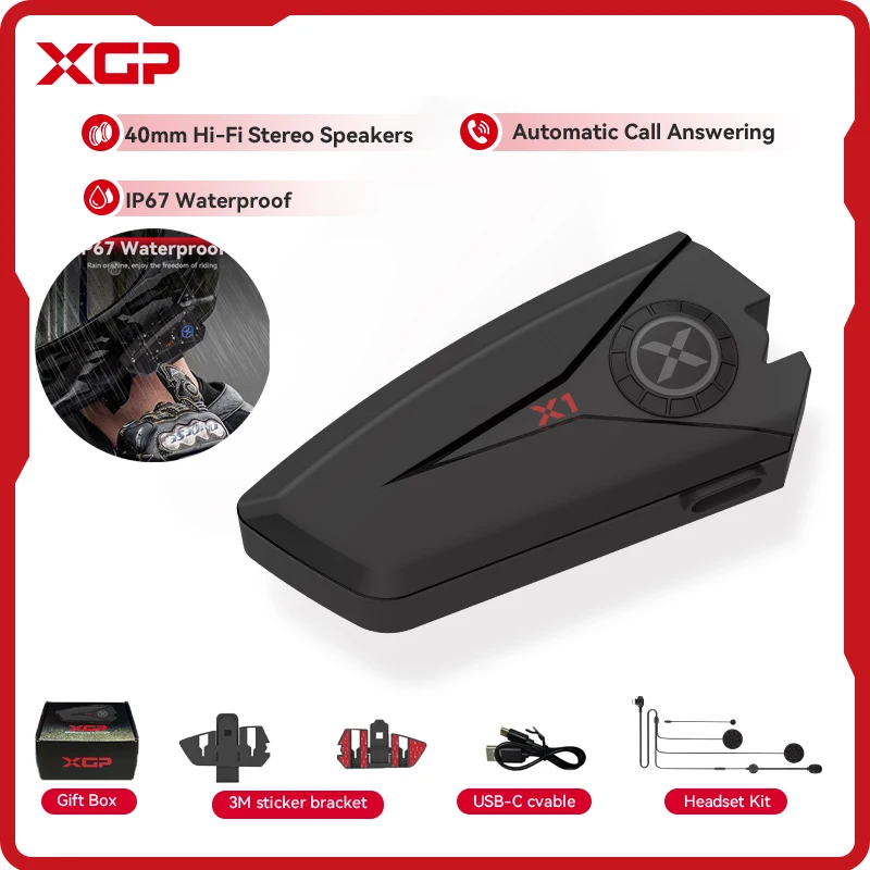 2024 New XGP X1 Motorcycle bluetooth headsets for helmet,Bluetooth 5.3,High Definition Speakers ,Sound quality upgrade
2024 New XGP X1 Motorcycle bluetooth headsets for helmet,Bluetooth 5.3,High Definition Speakers ,Sound quality upgrade