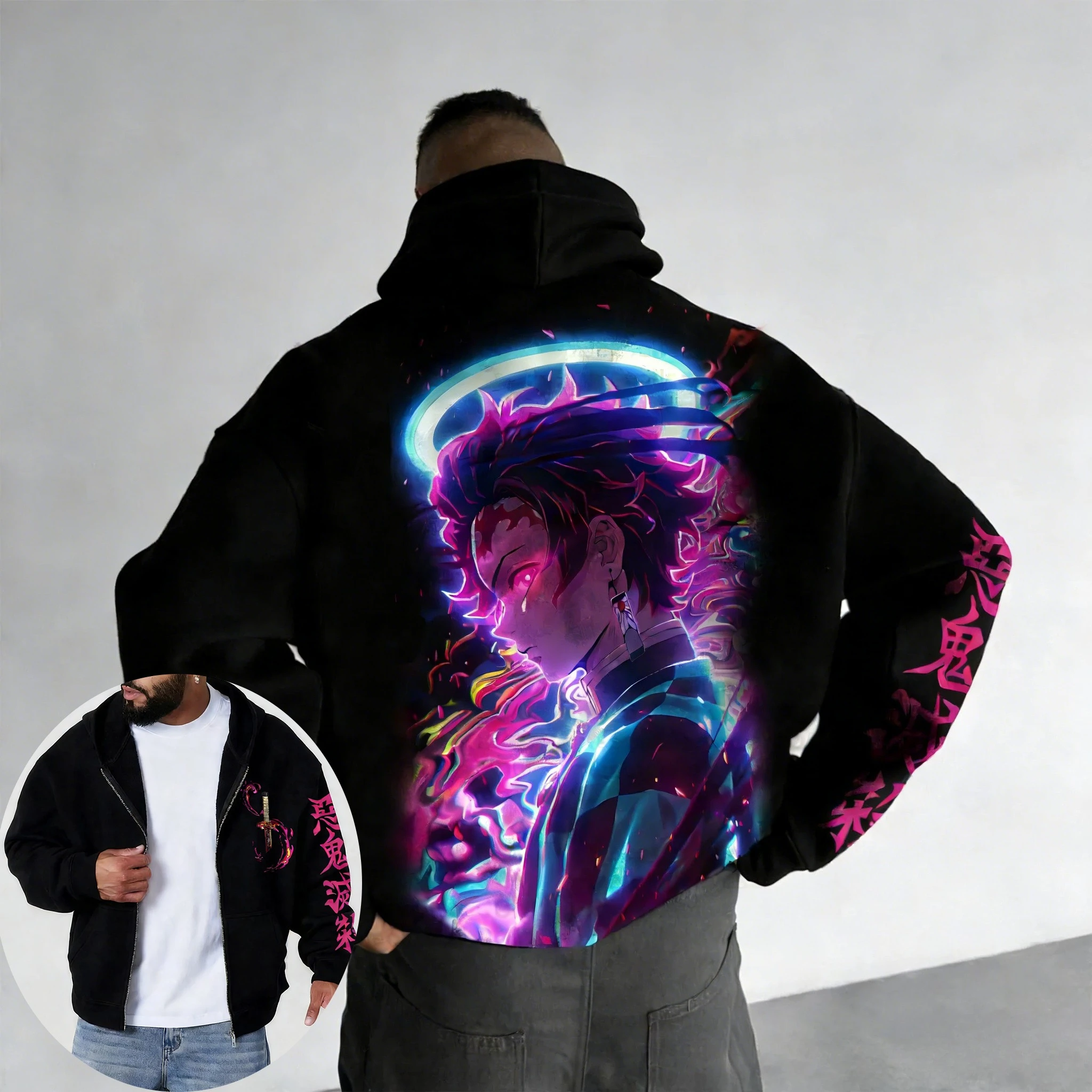 Толстовка на молнии с принтом аниме Demon Slayer, 2026, мужская и женская весна/лето, новый уличный хип-хоп Y2K, повседневный свободный универсальный топ
Толстовка на молнии с принтом аниме Demon Slayer, 2026, мужская и женская весна/лето, новый уличный хип-хоп Y2K, повседневный свободный универсальный топ