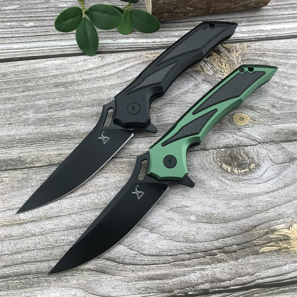 HUAAO GC003 Складной нож Flipper D2, черное лезвие, алюминиевая ручка с карманным зажимом, EDC, острые инструменты для выживания в кемпинге
HUAAO GC003 Складной нож Flipper D2, черное лезвие, алюминиевая ручка с карманным зажимом, EDC, острые инструменты для выживания в кемпинге