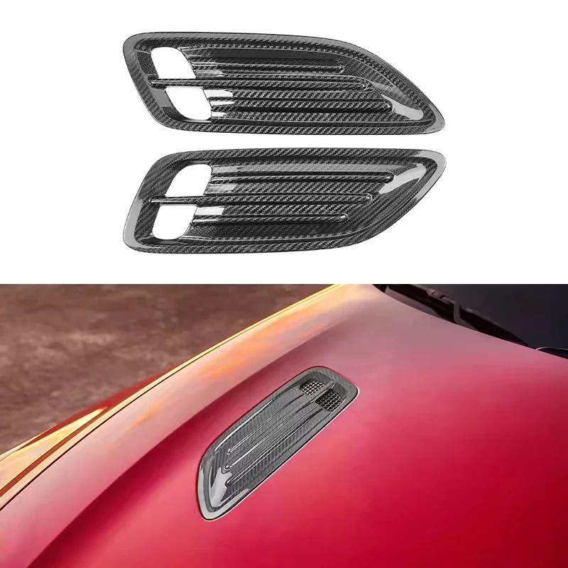 For KIA Stinger Real Dry Carbon Fiber Hood Engine Vent Trim Cover Exterior modification 2018-2023 Accessories Body Kit
For KIA Stinger Real Dry Carbon Fiber Hood Engine Vent Trim Cover Exterior modification 2018-2023 Accessories Body Kit