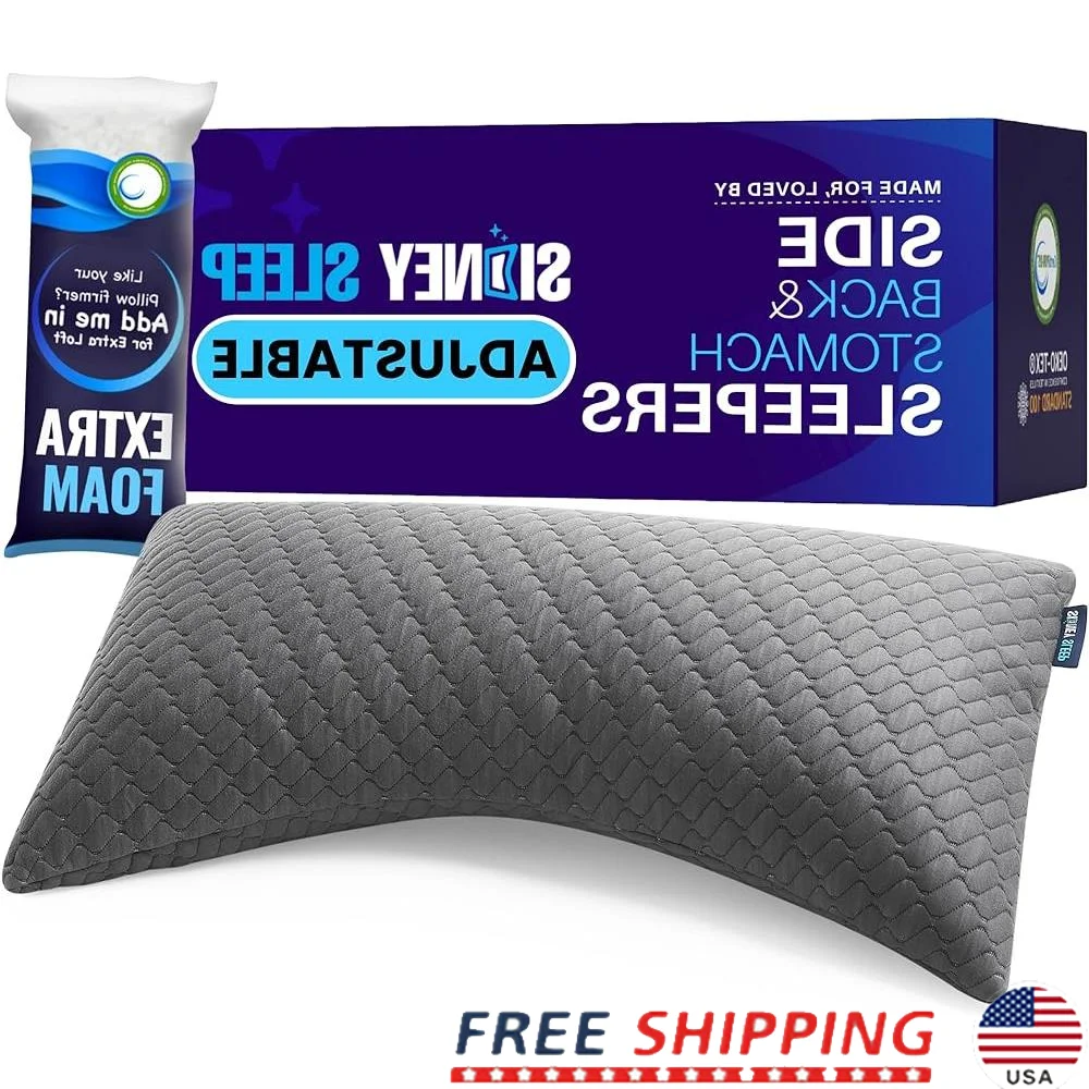 Customizable Memory Foam Pillow Side and Back Sleepers Neck Pain Relief Adjustable Height Breathable Washable Cover
Customizable Memory Foam Pillow Side and Back Sleepers Neck Pain Relief Adjustable Height Breathable Washable Cover