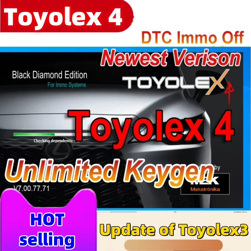 Toyolex4 Toyolex 4 с необмеженным ключом для Denso для Lexus Mascheramento, автомобильное программное обеспечение DTC, инструмент PK, обновление Toyolex 3 
Toyolex4 Toyolex 4 с необмеженным ключом для Denso для Lexus Mascheramento, автомобильное программное обеспечение DTC, инструмент PK, обновление Toyolex 3