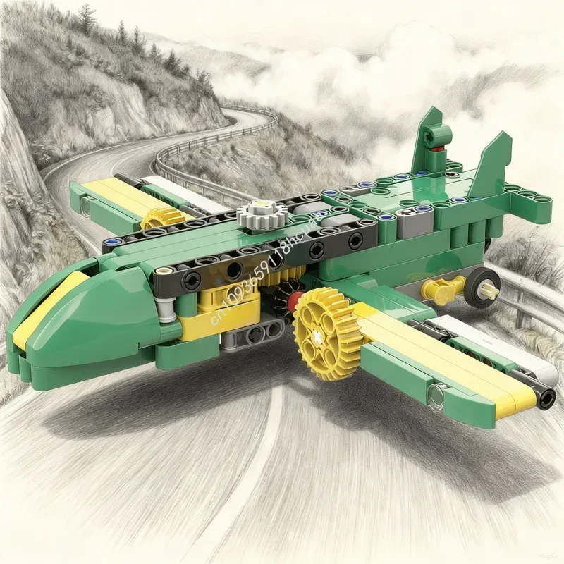 231pcs MOC Technical Propeller Plane Model Building Blocks Architecture Toys Creative Idea Festival Gifts Education Brick
231pcs MOC Technical Propeller Plane Model Building Blocks Architecture Toys Creative Idea Festival Gifts Education Brick