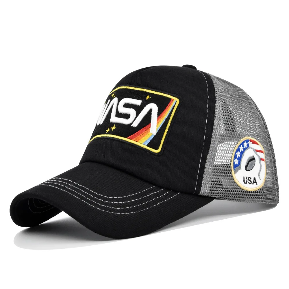 New 3D premium NASA embroidered baseball cap, summer color blocked mesh cap, men's and women's outdoor casual duckbill cap
New 3D premium NASA embroidered baseball cap, summer color blocked mesh cap, men's and women's outdoor casual duckbill cap