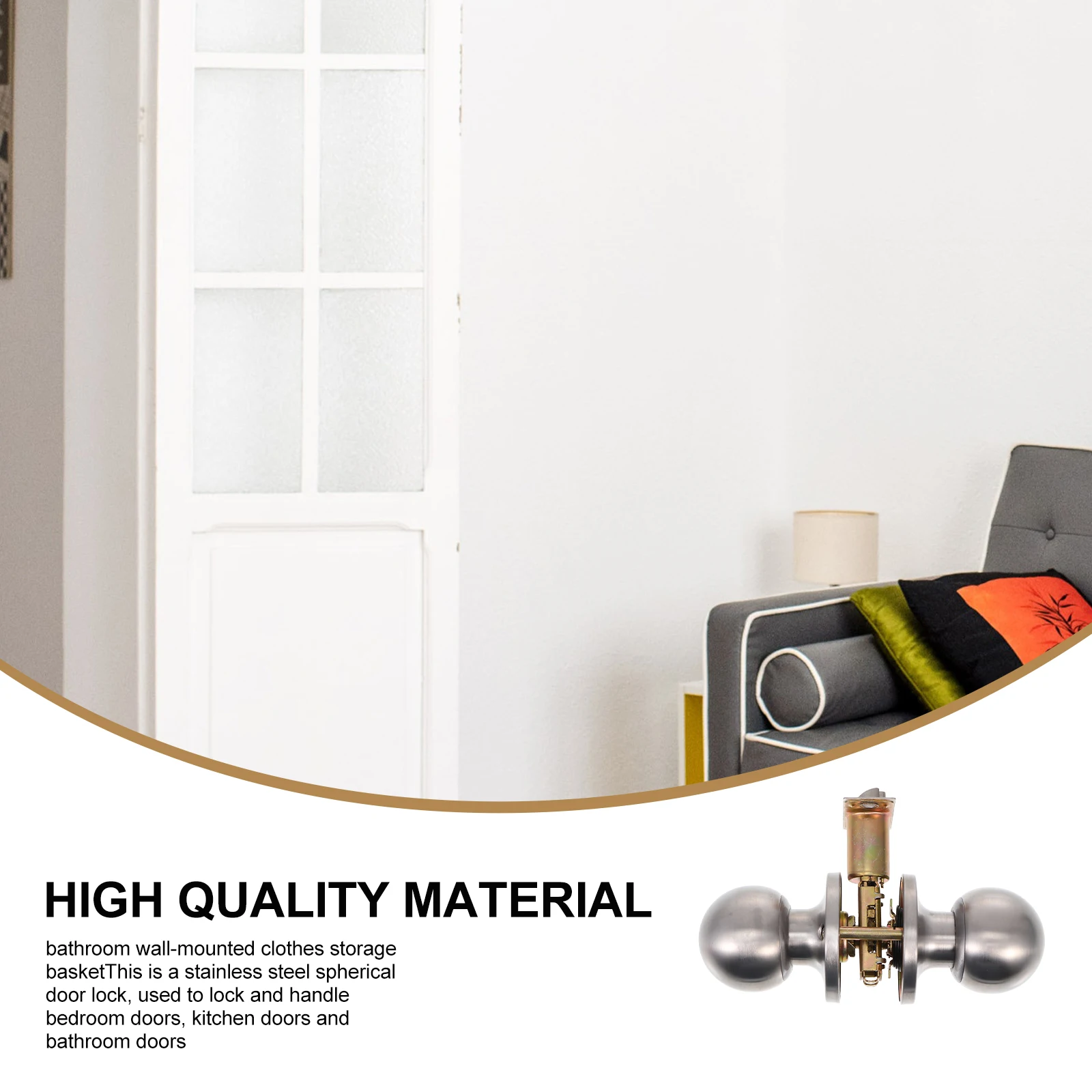 Premium Stainless Steel Spherical Lock Entry Door Knob Room Door Lock Home Door Lock Interior Cabinet Handle
Premium Stainless Steel Spherical Lock Entry Door Knob Room Door Lock Home Door Lock Interior Cabinet Handle