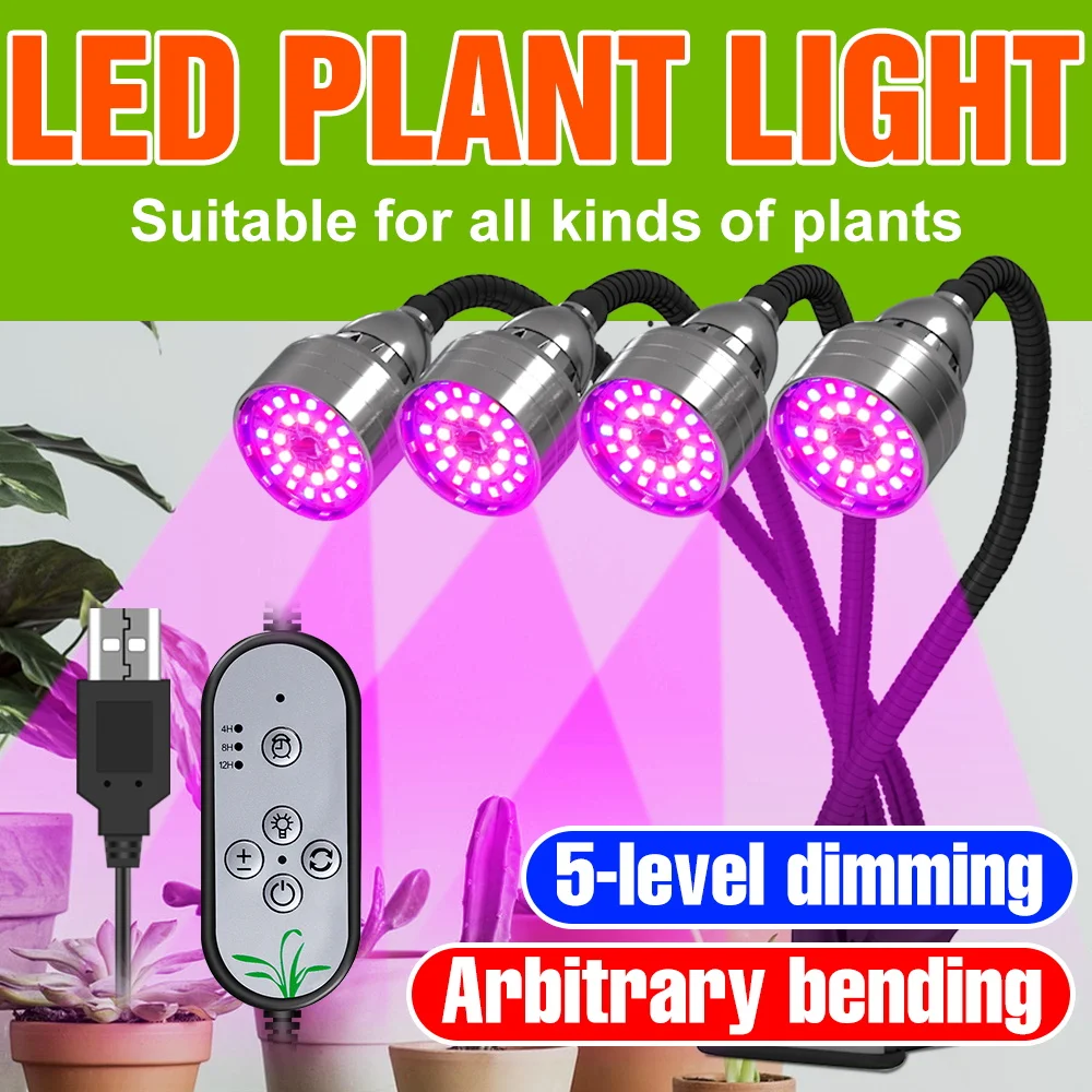 Full Spectrum LED Plant Lamps DC5V Indoor Grow Light USB Greenhouse Hydroponic System Flower Seedins Vegs Planting Fill Lighting
Full Spectrum LED Plant Lamps DC5V Indoor Grow Light USB Greenhouse Hydroponic System Flower Seedins Vegs Planting Fill Lighting