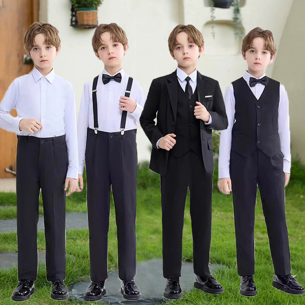 2025 Russia Boys Summer White Shirt Blazer Trousers Photograph Suit School Kids Birthday Clothing Children's Day Wedding Costume
2025 Russia Boys Summer White Shirt Blazer Trousers Photograph Suit School Kids Birthday Clothing Children's Day Wedding Costume