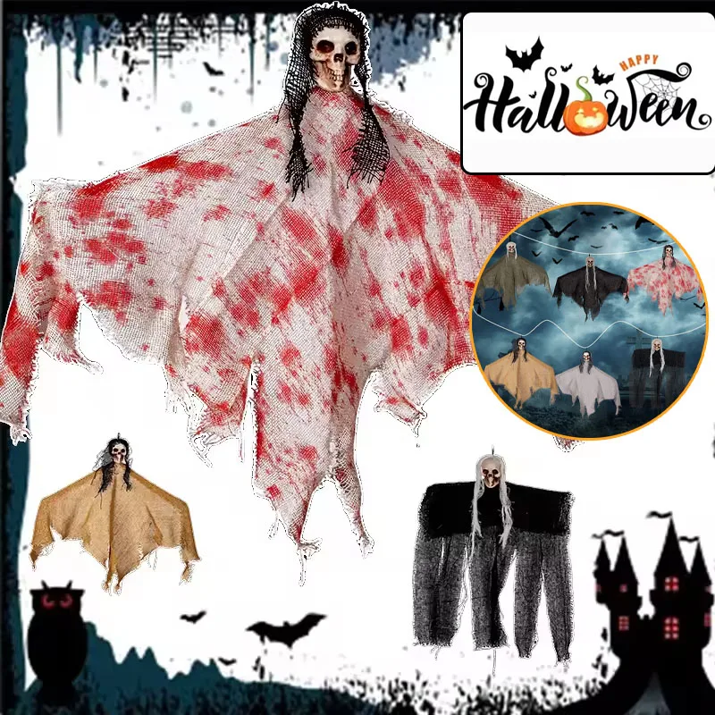 Outdoor Hanging Halloween Decor Spooky Ghost Ornaments for Porch, Garden & Party Decorations, Haunted House Holiday Accessories
Outdoor Hanging Halloween Decor Spooky Ghost Ornaments for Porch, Garden & Party Decorations, Haunted House Holiday Accessories