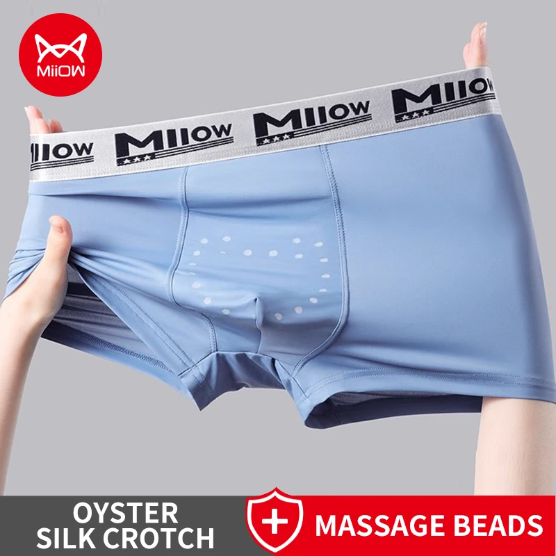 MiiOW 3/4Pcs Men Underwear 10A Antibacterial Men's Panties Mesh Breathable Crotch Mens Underpants Silky Seamless Man Boxershorts
MiiOW 3/4Pcs Men Underwear 10A Antibacterial Men's Panties Mesh Breathable Crotch Mens Underpants Silky Seamless Man Boxershorts