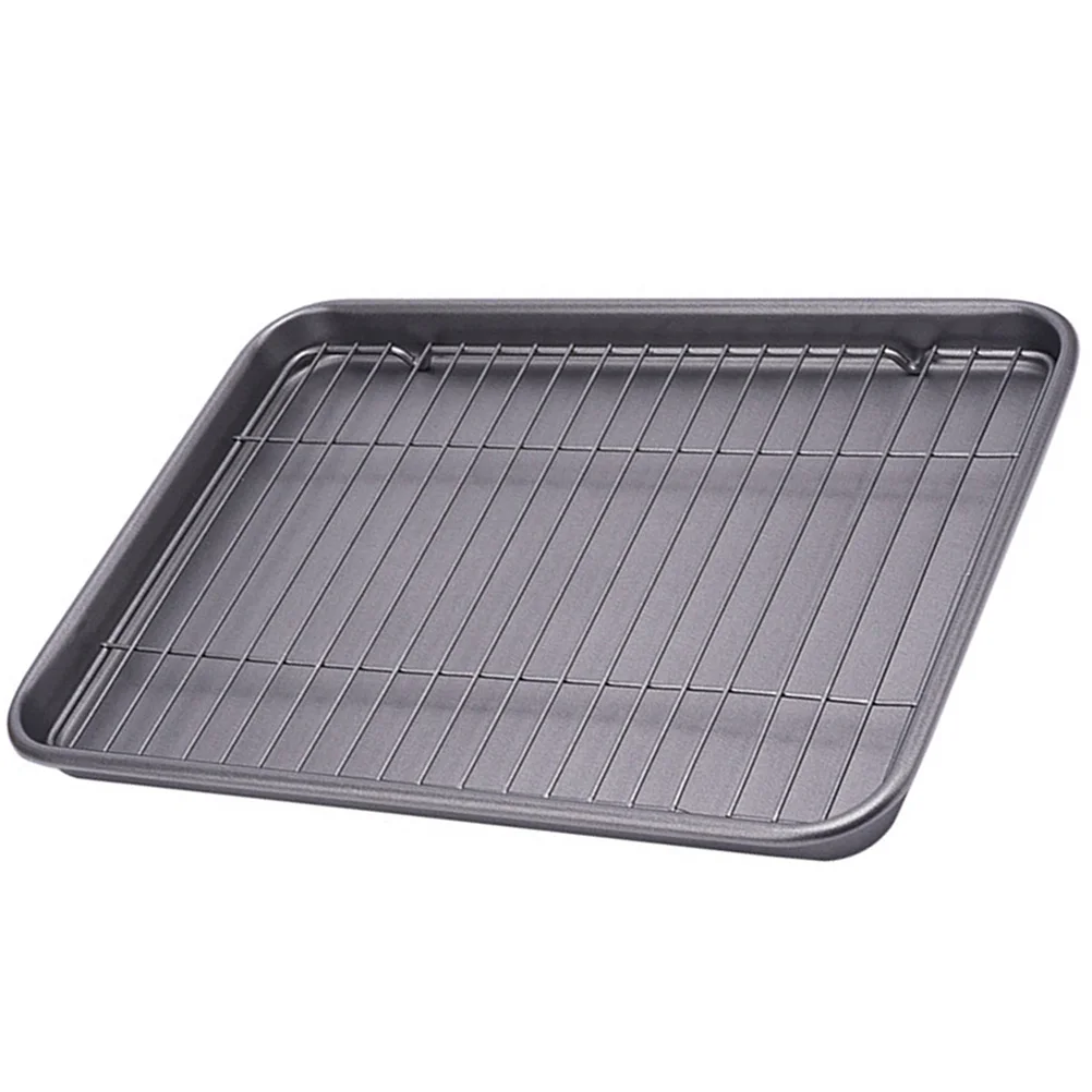 Baking Pan Mold Tray Rack Dish Roasting Cake Trays Oven Small Rectangular Cooling Nonstick Durable Kitchen Use Easy
Baking Pan Mold Tray Rack Dish Roasting Cake Trays Oven Small Rectangular Cooling Nonstick Durable Kitchen Use Easy