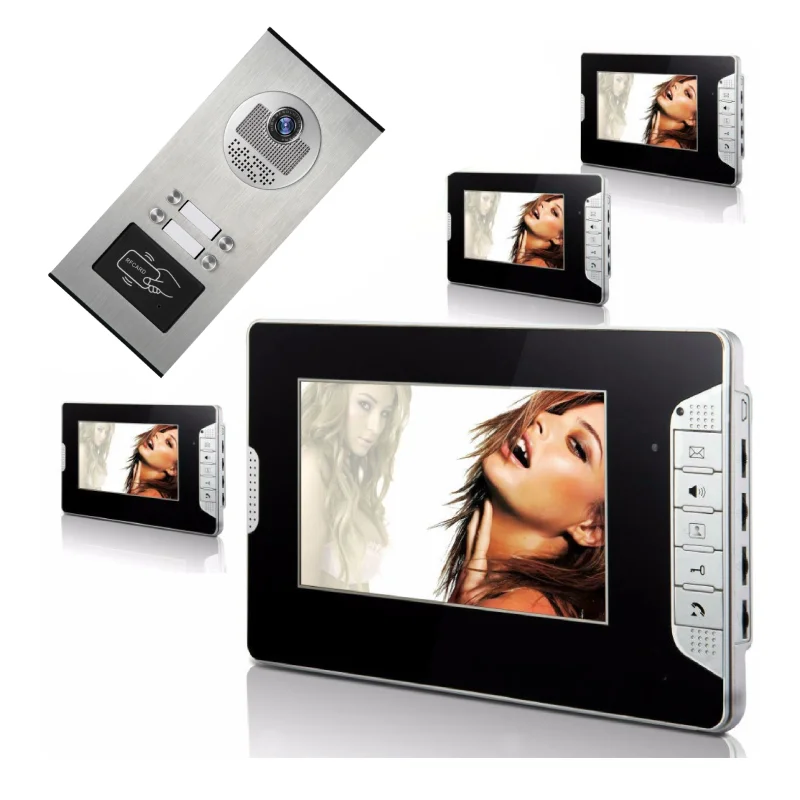 SmartYIBA 7" Color Screen House Apartment Video Intercom Interphone Kit Video Door Phone Doorbell System RFID Door Camera
SmartYIBA 7" Color Screen House Apartment Video Intercom Interphone Kit Video Door Phone Doorbell System RFID Door Camera
