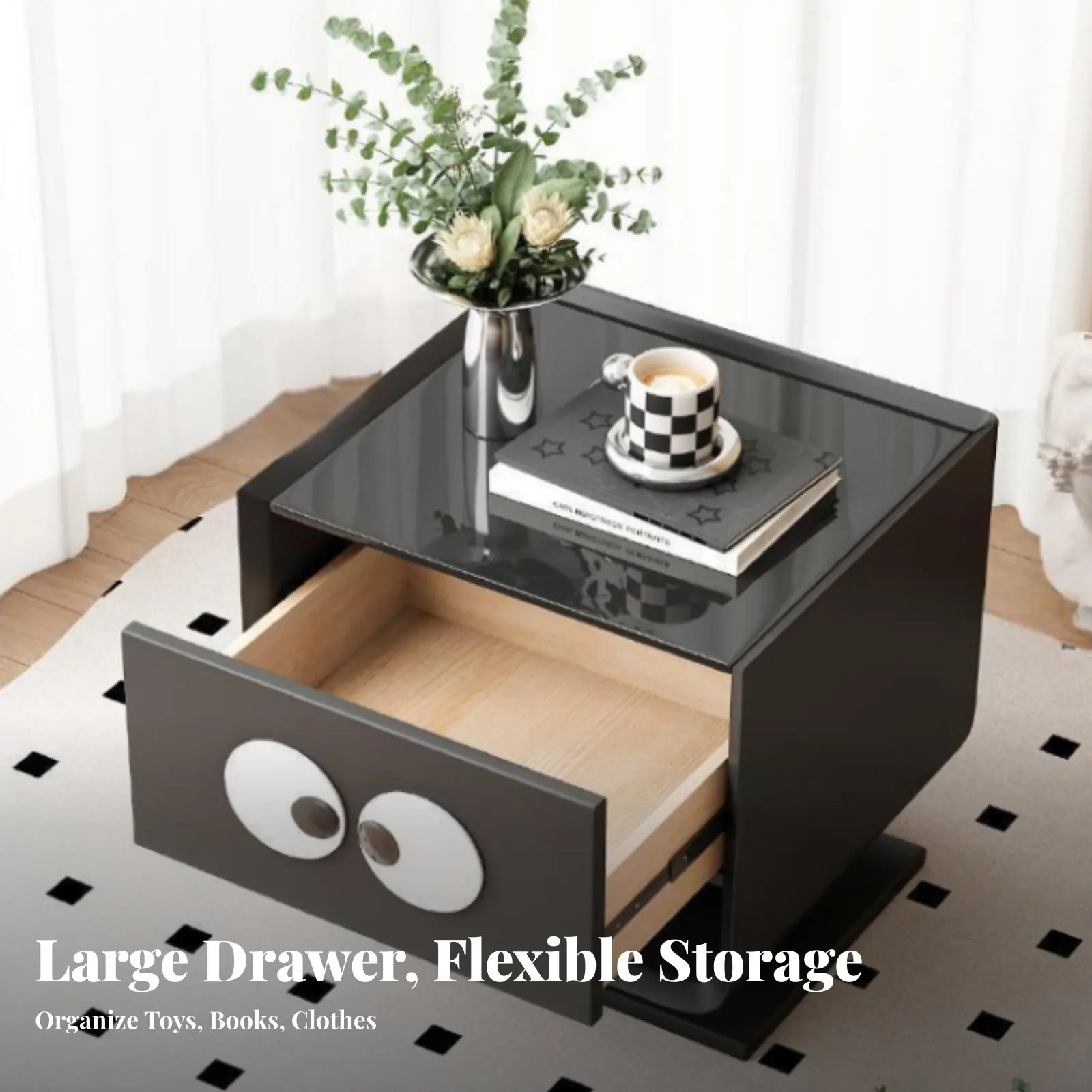 Storage Nightstand Cartoon Design Robot-Shaped End Table Space-Saving Modern look for Homeowners, Small Spaces, Office
Storage Nightstand Cartoon Design Robot-Shaped End Table Space-Saving Modern look for Homeowners, Small Spaces, Office