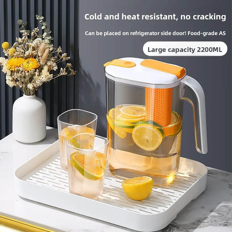 Large Capaci Cold Water Pot Heat Resistant Drop Proof Fruit Tea Barrel Beverage Ice Water Bottle for Frie Home Use
Large Capaci Cold Water Pot Heat Resistant Drop Proof Fruit Tea Barrel Beverage Ice Water Bottle for Frie Home Use