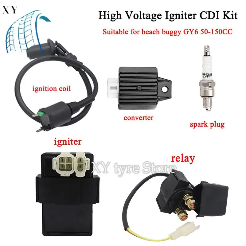 HOT Dirt Bike ATV Beach Pedal Motorcycle Accessories GY6 50-150cc High Voltage Regulator Igniter CDI Kit
HOT Dirt Bike ATV Beach Pedal Motorcycle Accessories GY6 50-150cc High Voltage Regulator Igniter CDI Kit