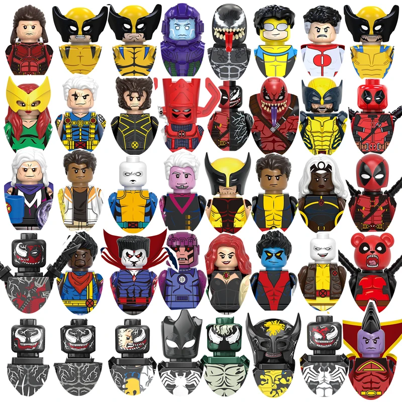 Росомаха Омни человек Дэдпул Sentinel ночной гусеничный Venompool Storm CableJean Grey Riot непобедимый строительный блок игрушка на день рождения для мальчика
Росомаха Омни человек Дэдпул Sentinel ночной гусеничный Venompool Storm CableJean Grey Riot непобедимый строительный блок игрушка на день рождения для мальчика