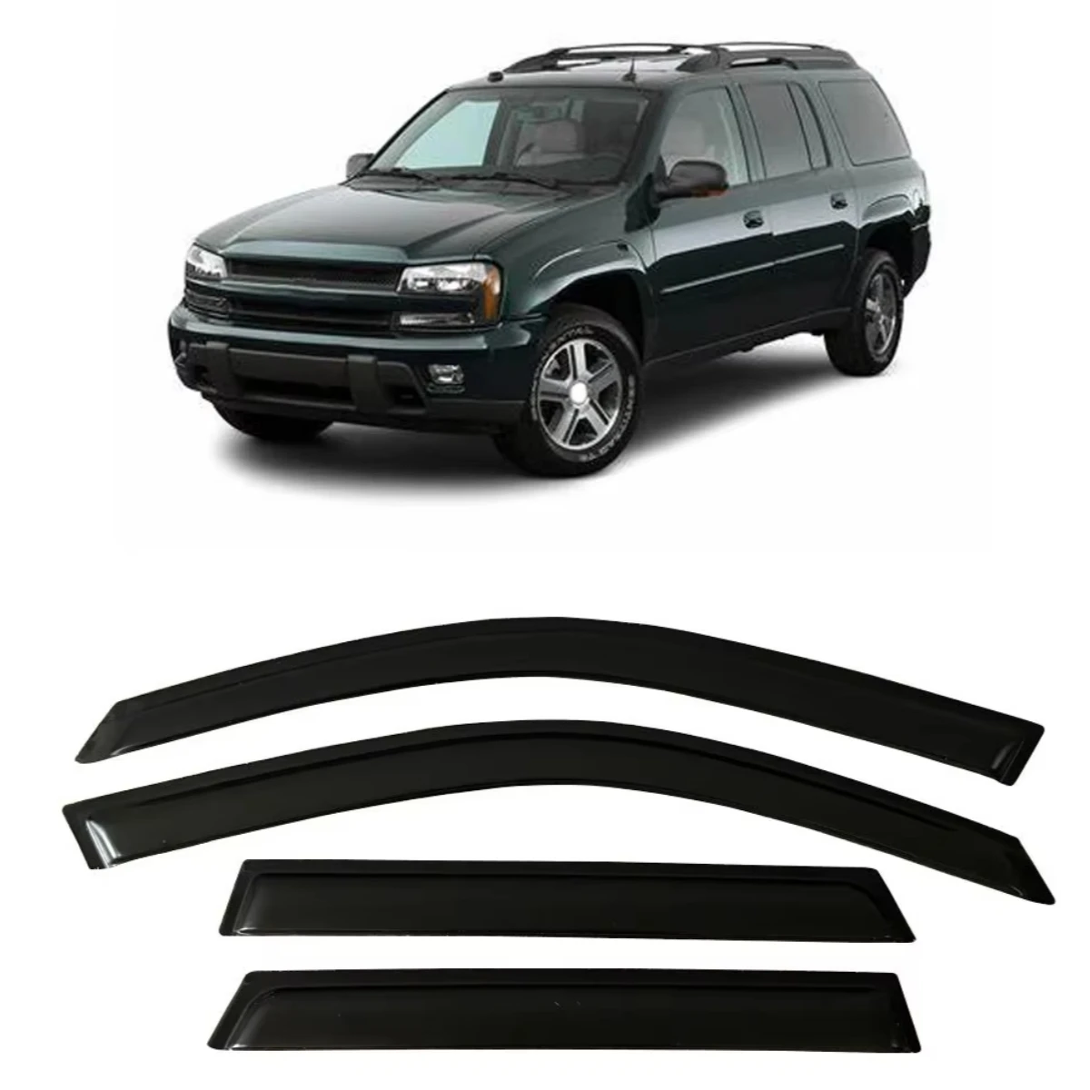 Wind Deflectors Window Visor for CHEVROLET TRAILBLAZER EXT 2002 2003 2004 2005 2006 2007 2008 2009 Rain Guards Door Visor Vent
Wind Deflectors Window Visor for CHEVROLET TRAILBLAZER EXT 2002 2003 2004 2005 2006 2007 2008 2009 Rain Guards Door Visor Vent