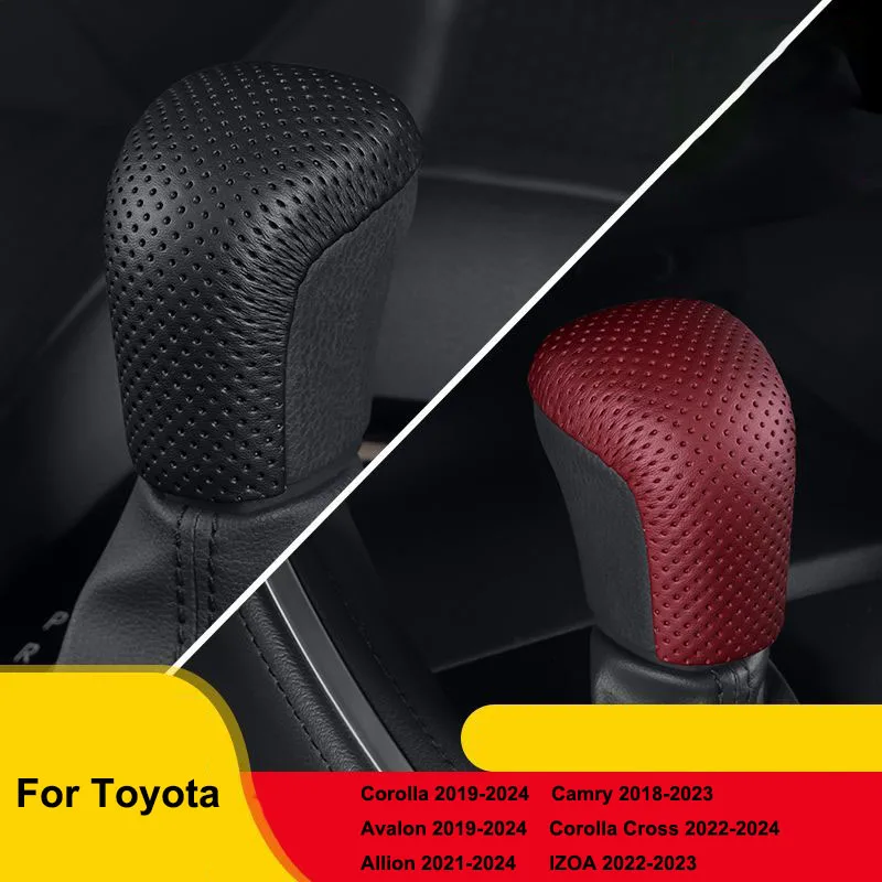 Leather Gear Shift Knob Cover Interior Trim For Toyota Corolla Camry Corolla Cross Avalon Allion IZOA Car Accessories
Leather Gear Shift Knob Cover Interior Trim For Toyota Corolla Camry Corolla Cross Avalon Allion IZOA Car Accessories