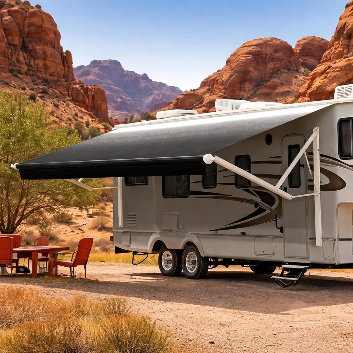 13Ft Retractable RV Awning Aluminum Alloy Frame Outdoor Trailer Camper 5th Wheel Toy Hauler, Custom
13Ft Retractable RV Awning Aluminum Alloy Frame Outdoor Trailer Camper 5th Wheel Toy Hauler, Custom