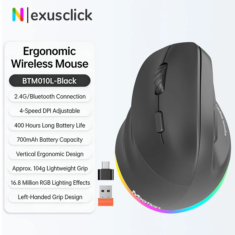 Left Hand Wireless Mouse Bluetooth Mouse Gamer Ergonomic 2400DPI Silent Mouse For MacBook Tablet Laptops Computer PC 2.4G Mice
Left Hand Wireless Mouse Bluetooth Mouse Gamer Ergonomic 2400DPI Silent Mouse For MacBook Tablet Laptops Computer PC 2.4G Mice