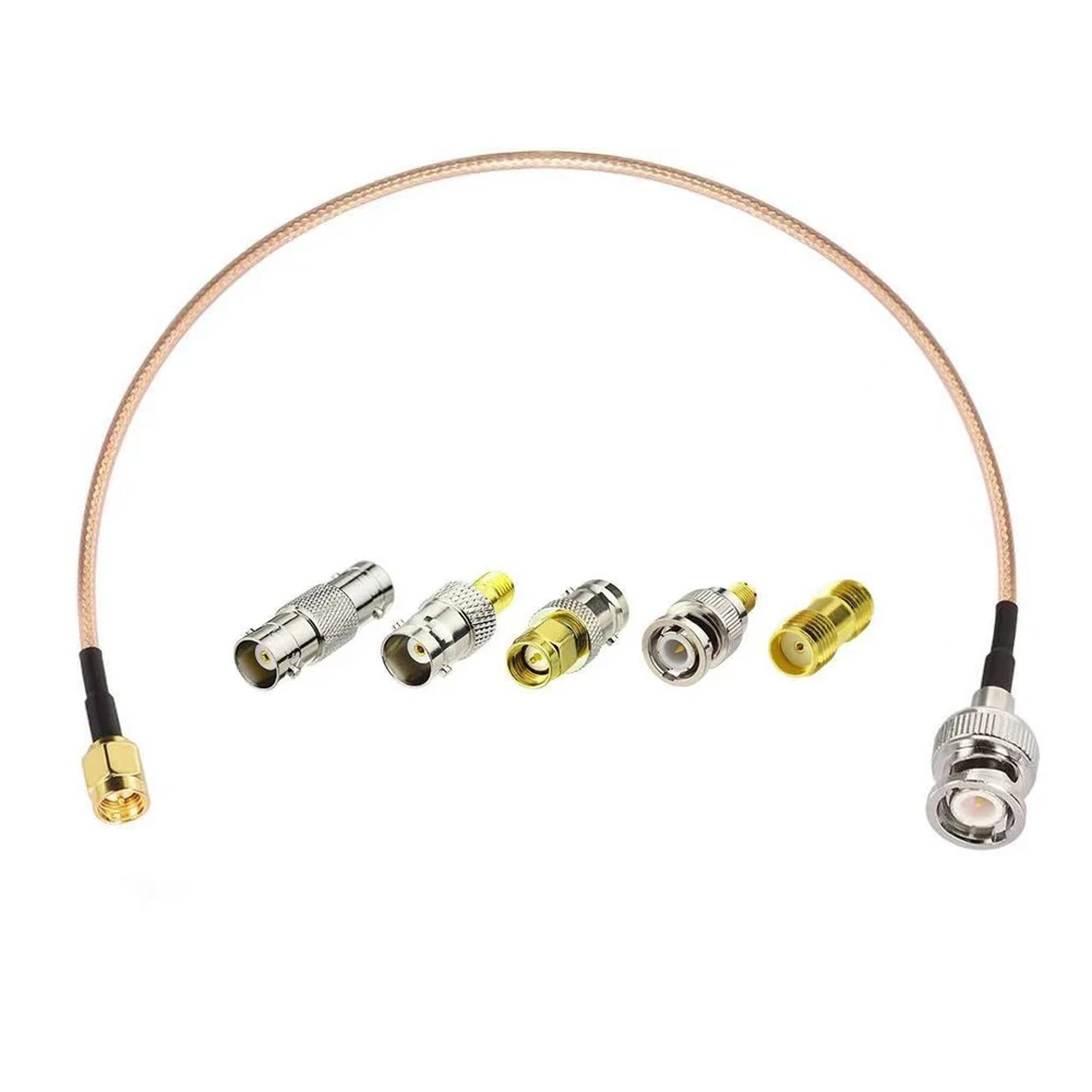 150mm For SMA Male to BNC Male Coaxial Cable with 5 Piece Adapter Kit for RF Applications and Wireless Network Setup
150mm For SMA Male to BNC Male Coaxial Cable with 5 Piece Adapter Kit for RF Applications and Wireless Network Setup