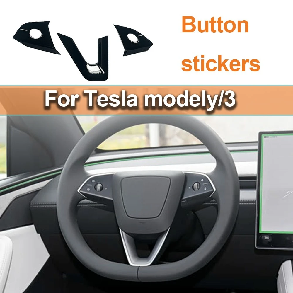 Suitable for the new Tesla Model 3 steering wheel button covers, protective stickers, interior trim, and interior modification
Suitable for the new Tesla Model 3 steering wheel button covers, protective stickers, interior trim, and interior modification