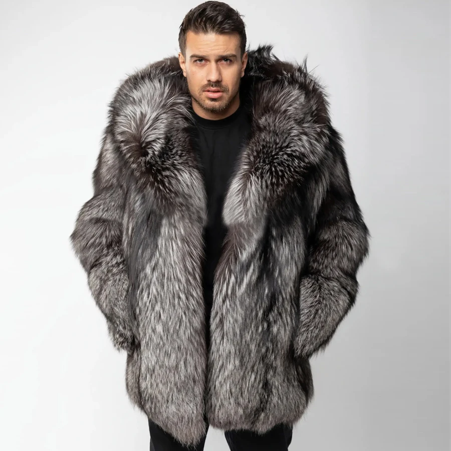 Mens Fur Coats With Hood Real Fox Fur Jacket Winter Jackets Natural Fox Fur Coats Luxury High Quality Clothes
Mens Fur Coats With Hood Real Fox Fur Jacket Winter Jackets Natural Fox Fur Coats Luxury High Quality Clothes