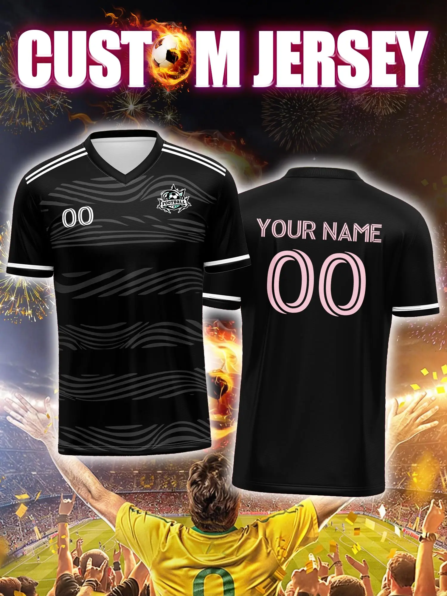 2026 Men's and Women's Customized Name and Number Sports V-Neck Jerseys, Quick-Drying, Fashionable, Sublimation Technology
2026 Men's and Women's Customized Name and Number Sports V-Neck Jerseys, Quick-Drying, Fashionable, Sublimation Technology