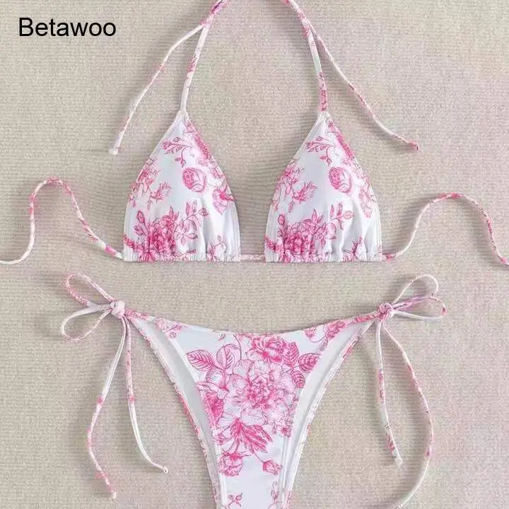 Womens Floral Print Halter Bikini Set Tie Side High Cut Two Piece Swimsuit Bathing Suit For Beach Vacation
Womens Floral Print Halter Bikini Set Tie Side High Cut Two Piece Swimsuit Bathing Suit For Beach Vacation