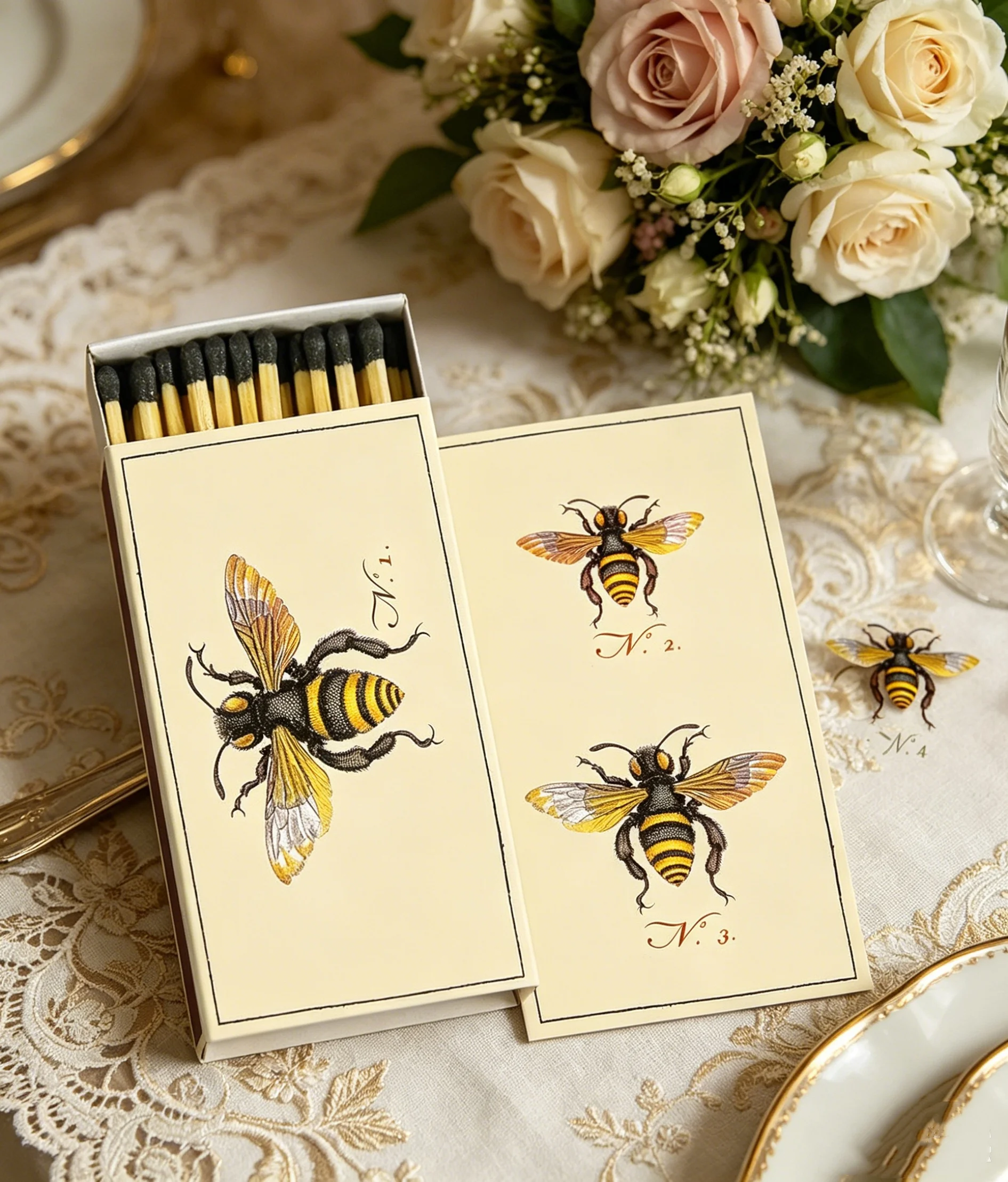 Custom Decorative Little Lady Bug and Bee Match Boxes with Long Kitchen Matches Great for Lighting Candles, Grills, Fireplaces
Custom Decorative Little Lady Bug and Bee Match Boxes with Long Kitchen Matches Great for Lighting Candles, Grills, Fireplaces